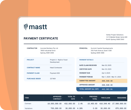 Payment Certificate